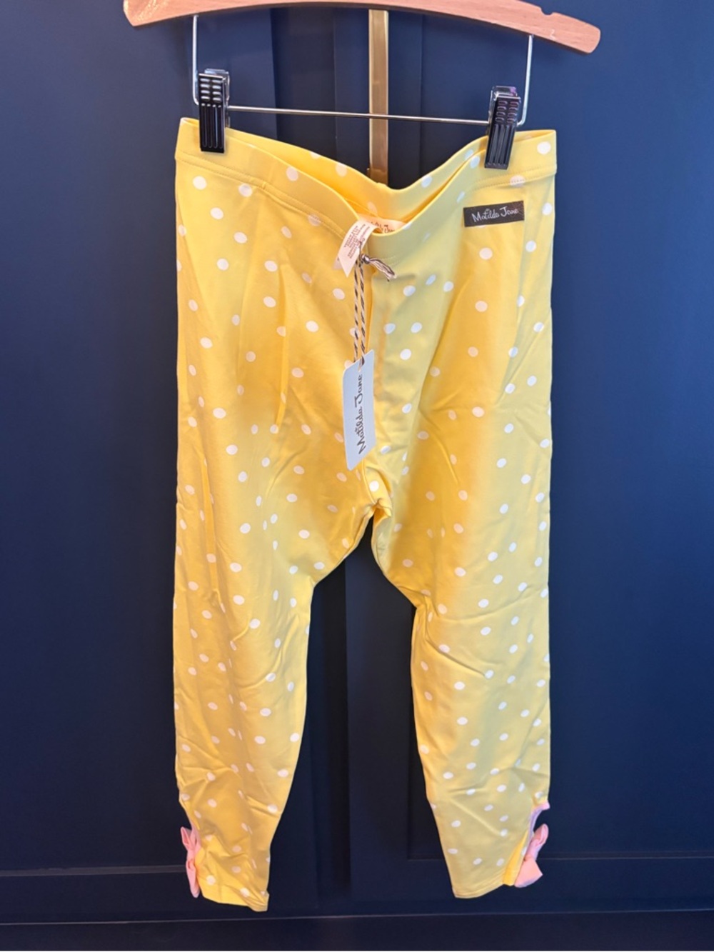 Matilda Jane Yellow Polka Dot Girls capri